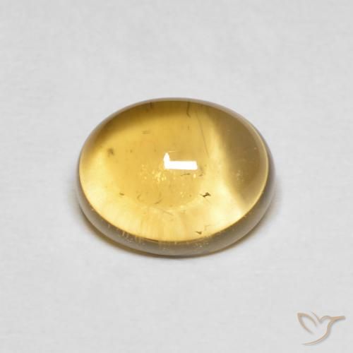 2.11ct Натуральный Светло-желтый Цитрин, Овал, Прозрачный