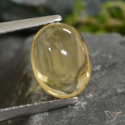 2.23ct Натуральный Светло-желтый Цитрин, Овал, Прозрачный