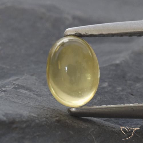 1.16ct Натуральный Светло-желтый Цитрин, Овал, Прозрачный