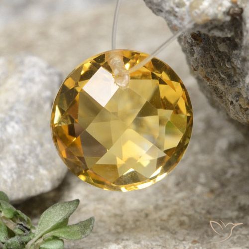 4.53ct Натуральный Золотой Цитрин, Круглый, Чистота VVS