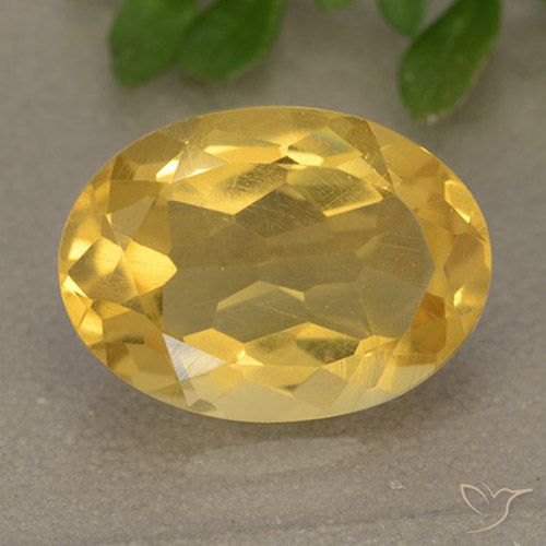 4.81ct Натуральный Яркое золото Цитрин, Овал, VVS-VS
