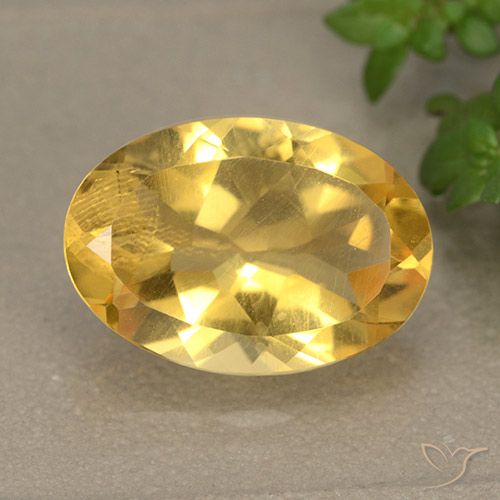 4.94ct Натуральный Золотой Цитрин, Овал, VVS-VS