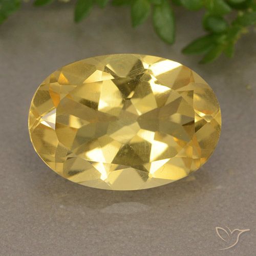 5.18ct Натуральный Золотисто-оранжевый Цитрин, Овал, VVS-VS