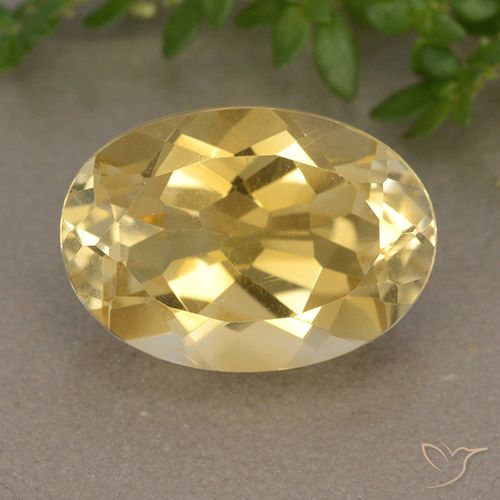5.80ct Натуральный Золотой Цитрин, Овал, VVS-VS
