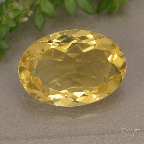 4.84ct Натуральный Золотисто-оранжевый Цитрин, Овал, VVS-VS