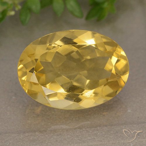 5.87ct Натуральный Средний золотой Цитрин, Овал, VVS-VS