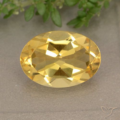 4.97ct Натуральный Среднее золото Цитрин, Овал, VVS-VS