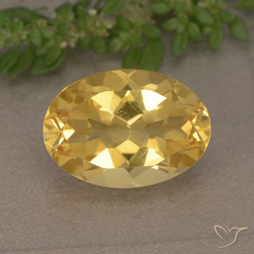 5.46ct Натуральный Глубокое золото Цитрин, Овал, VVS-VS