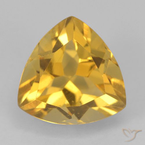 2.53ct Натуральный Средний золотой Цитрин, Триллион, Чистота VS
