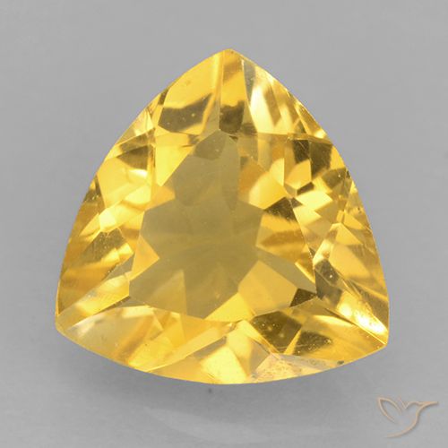 2.00ct Натуральный Яркое золото Цитрин, Триллион, Чистота VVS