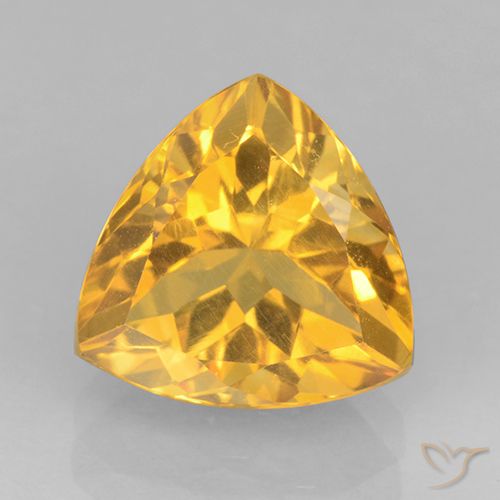2.24ct Натуральный Средний золотой Цитрин, Триллион, Чистота VVS