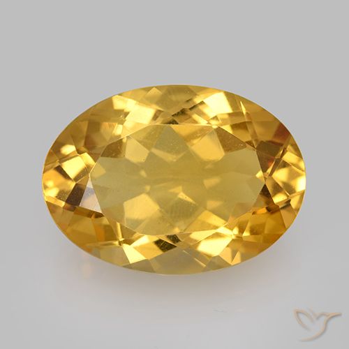 10.63ct Натуральный Глубокое золото Цитрин, Овал, Чистота VVS