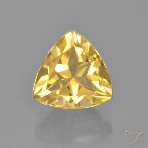 2.19ct Натуральный Среднее золото Цитрин, Триллион, Чистота VS