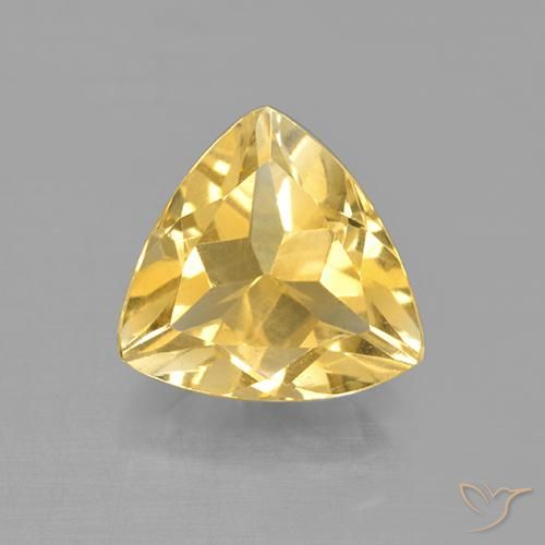 2.03ct Натуральный Среднее золото Цитрин, Триллион, Чистота VS