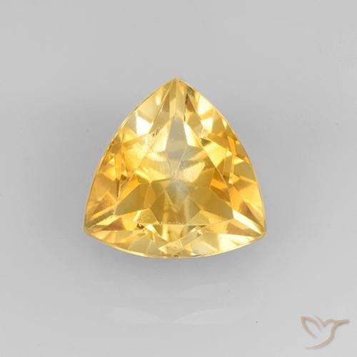 2.28ct Натуральный Среднее золото Цитрин, Триллион, VVS-VS