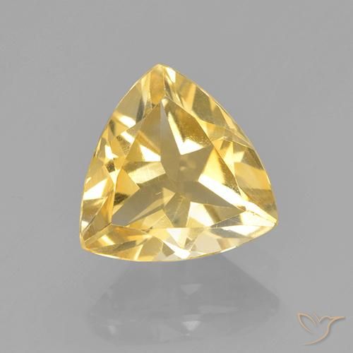 2.03ct Натуральный Золотой Цитрин, Триллион, Чистота VS