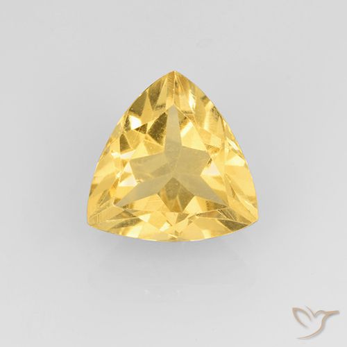 1.88ct Натуральный Среднее золото Цитрин, Триллион, VVS-VS