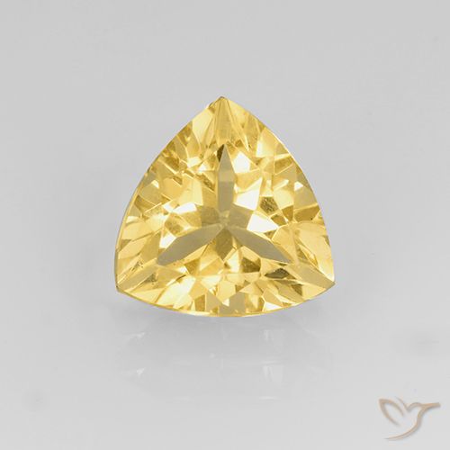 1.99ct Натуральный Светлое золото Цитрин, Триллион, VVS-VS