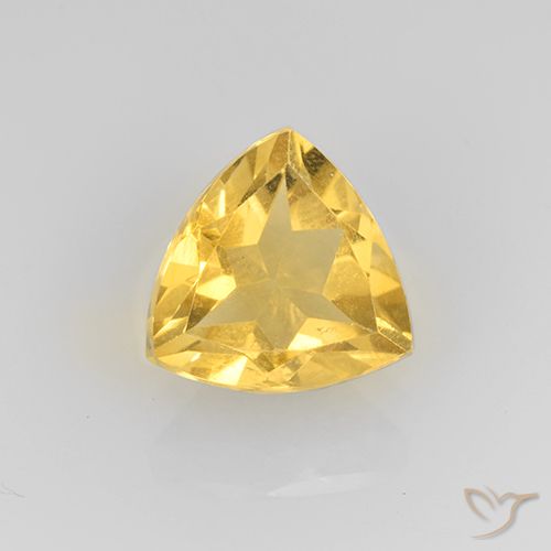 1.95ct Натуральный Среднее золото Цитрин, Триллион, VVS-VS