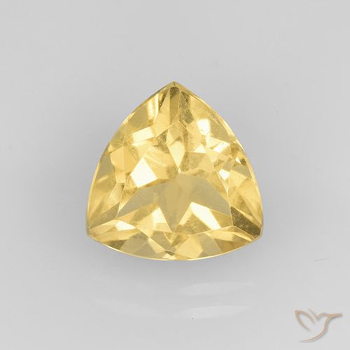 2.26ct Натуральный Среднее золото Цитрин, Триллион, VVS-VS