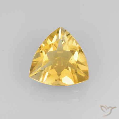 1.89ct Натуральный Яркое золото Цитрин, Триллион, VVS-VS