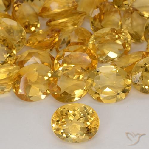 4.54ct Натуральный Золотой Цитрин, Овал, VVS-VS