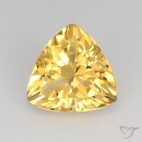 2.13ct Натуральный Яркое золото Цитрин, Триллион, VVS-VS