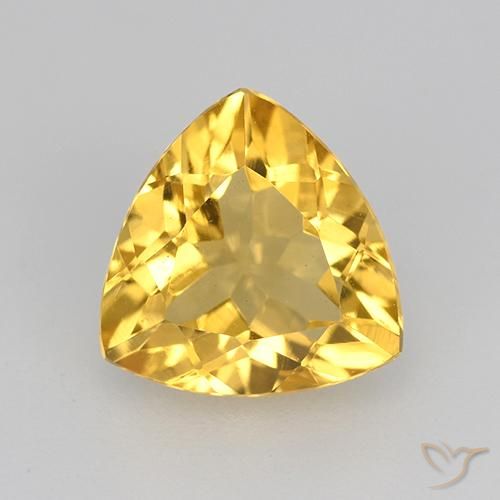 1.94ct Натуральный Яркое золото Цитрин, Триллион, VVS-VS