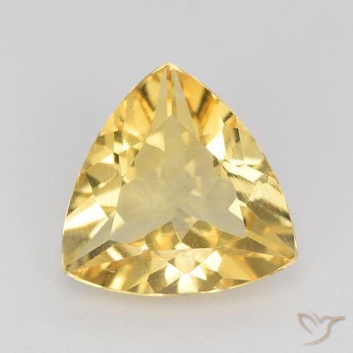1.86ct Натуральный Среднее золото Цитрин, Триллион, VVS-VS