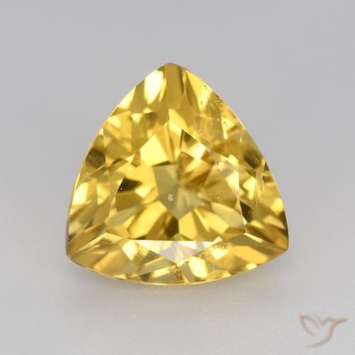 2.16ct Натуральный Среднее золото Цитрин, Триллион, VVS-VS