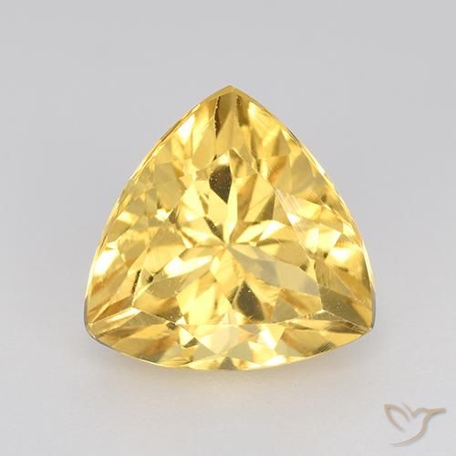 2.38ct Натуральный Среднее золото Цитрин, Триллион, VVS-VS