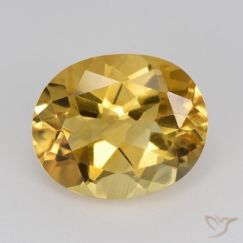 4.59ct Натуральный Золотисто-оранжевый Цитрин, Овал, VVS-VS
