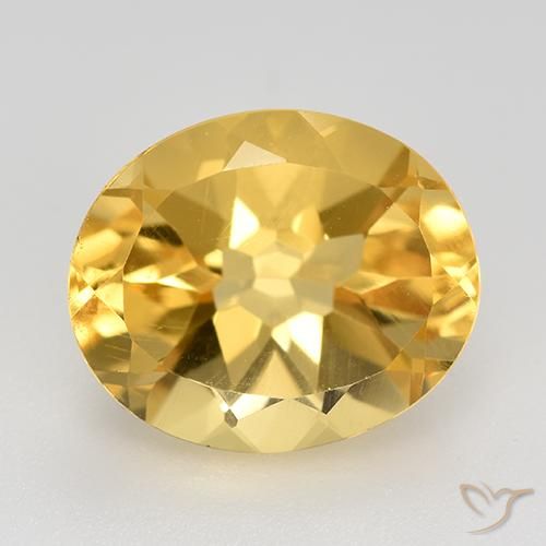 4.73ct Натуральный Яркое золото Цитрин, Овал, VVS-VS