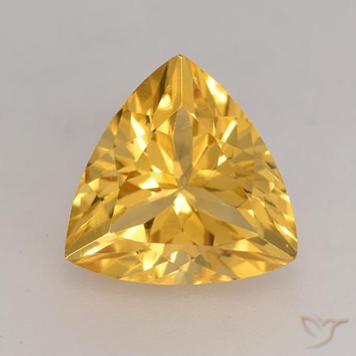 2.24ct Натуральный Средний золотой Цитрин, Триллион, VVS-VS