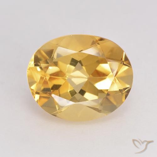 3.33ct Натуральный Золотой Цитрин, Овал, VVS-VS