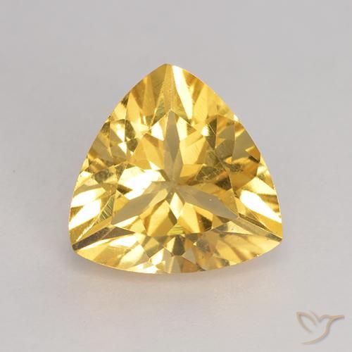 2.06ct Натуральный Среднее золото Цитрин, Триллион, Чистота VS