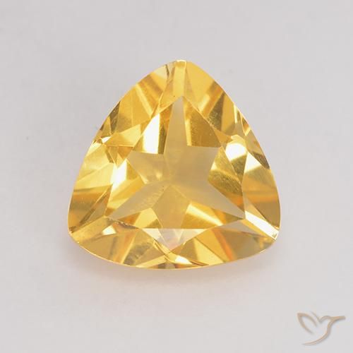 1.99ct Натуральный Среднее золото Цитрин, Триллион, Чистота VS