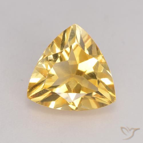 2.07ct Натуральный Среднее золото Цитрин, Триллион, Чистота VS