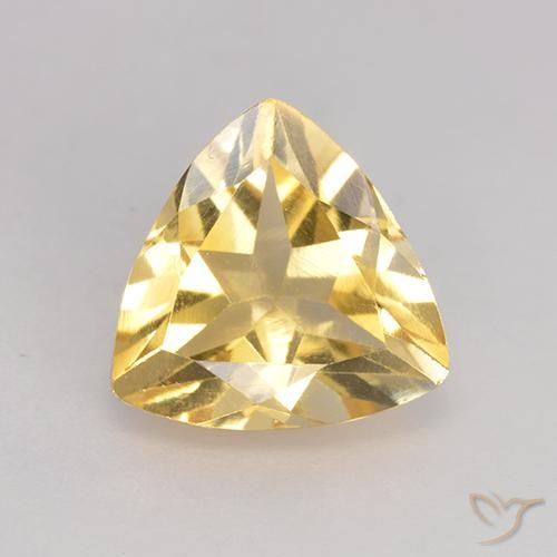 2.17ct Натуральный Золотой Цитрин, Триллион, Чистота VS