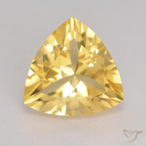 2.06ct Натуральный Среднее золото Цитрин, Триллион, VVS-VS