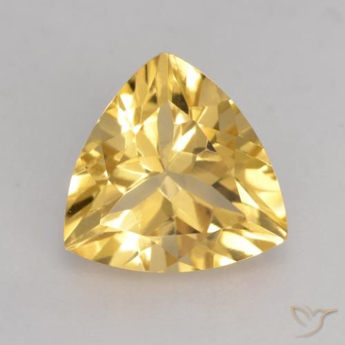 2.20ct Натуральный Средний золотой Цитрин, Триллион, VVS-VS