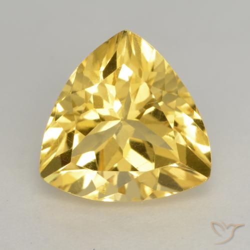 2.39ct Натуральный Золотисто-оранжевый Цитрин, Триллион, VVS-VS, Photo A