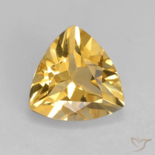 1.76ct Натуральный Средний золотой Цитрин, Триллион, Чистота VS