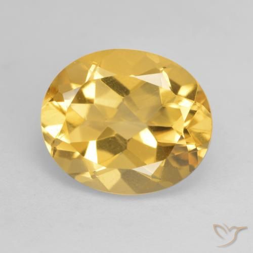 3.63ct Натуральный Темно-золотой апельсин Цитрин, Овал, VVS-VS