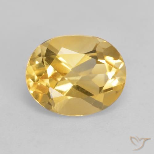 3.21ct Натуральный Среднее золото Цитрин, Овал, VVS-VS