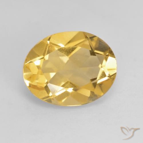2.90ct Натуральный Темно-золотой апельсин Цитрин, Овал, Чистота VS