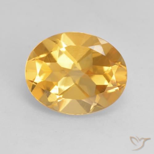 3.17ct Натуральный Яркое золото Цитрин, Овал, VVS-VS