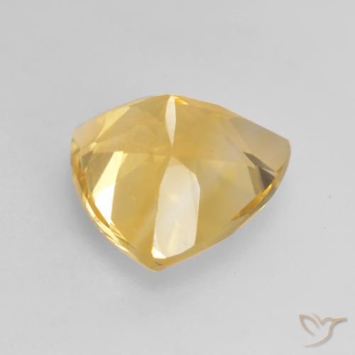 2.20 карата, натуральный Золотой Цитрин, Триллион, VVS-VS