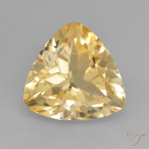 2.23ct Натуральный Золотой Цитрин, Триллион, VVS-VS