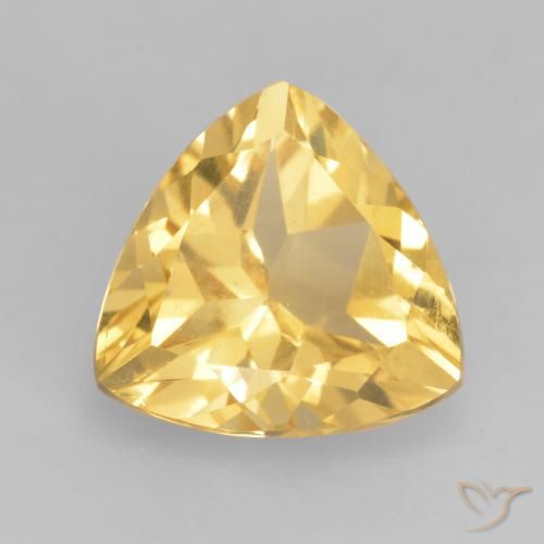 2.34ct Натуральный Среднее золото Цитрин, Триллион, VVS-VS